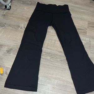 Black Lululemon Flare Yoga Pants